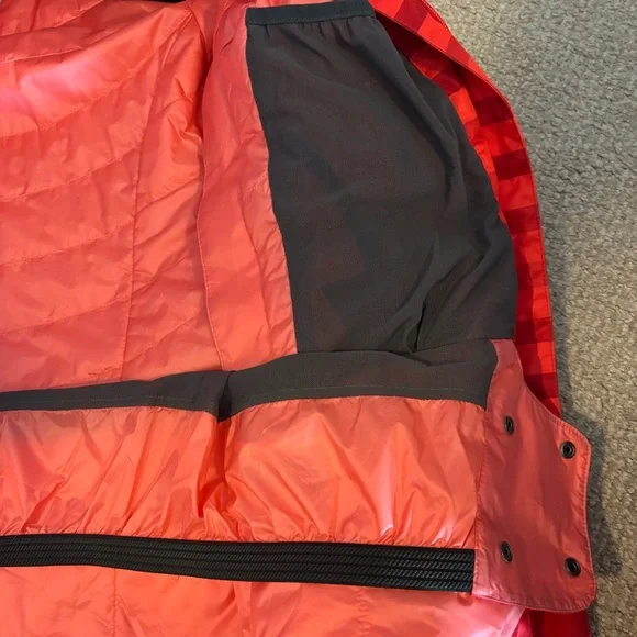 Mountain Hardwear Dry.Q Thermal Ski Jacket Women M Red Striped Insulated Snow - Picture 7 of 10